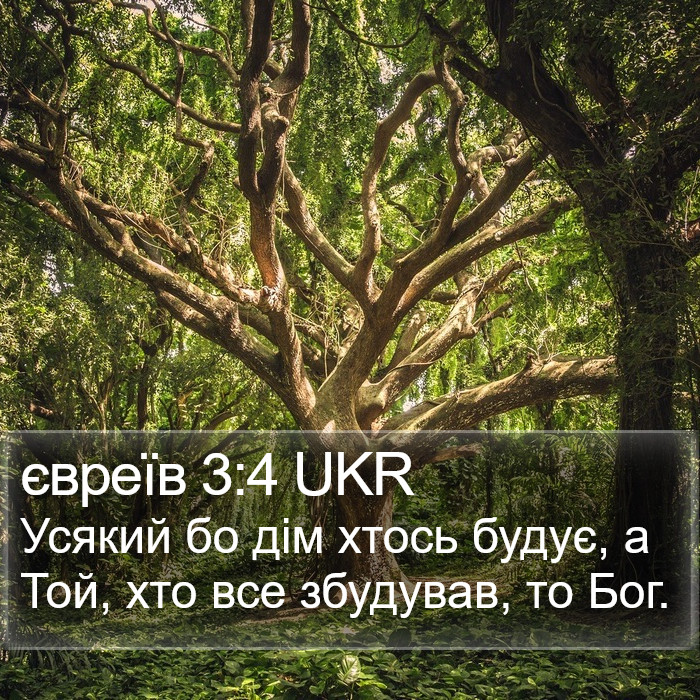 євреїв 3:4 UKR Bible Study