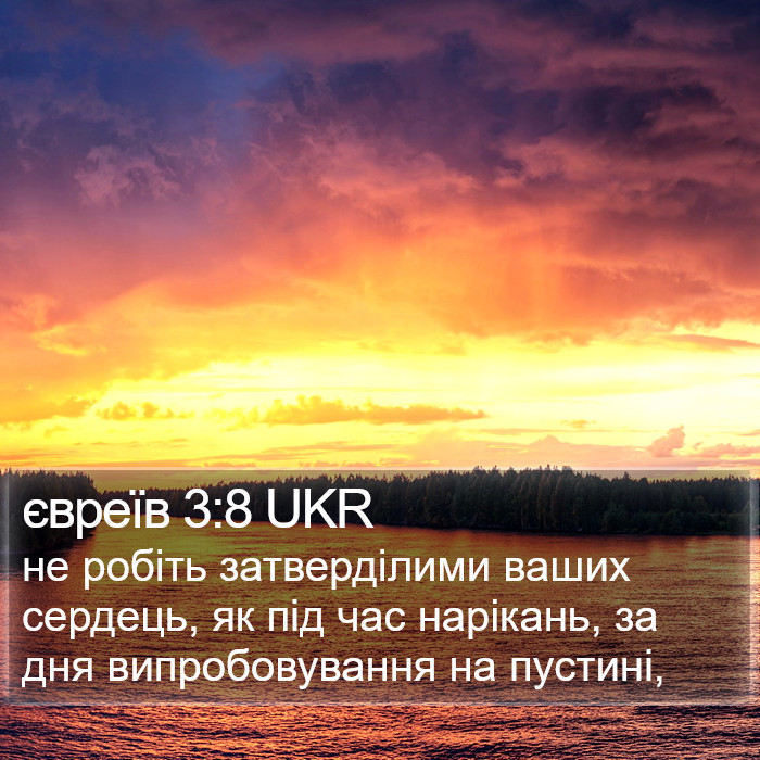 євреїв 3:8 UKR Bible Study