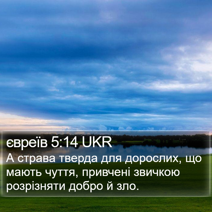 євреїв 5:14 UKR Bible Study