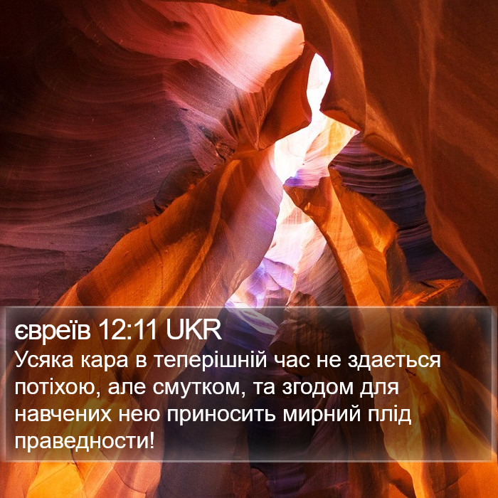 євреїв 12:11 UKR Bible Study