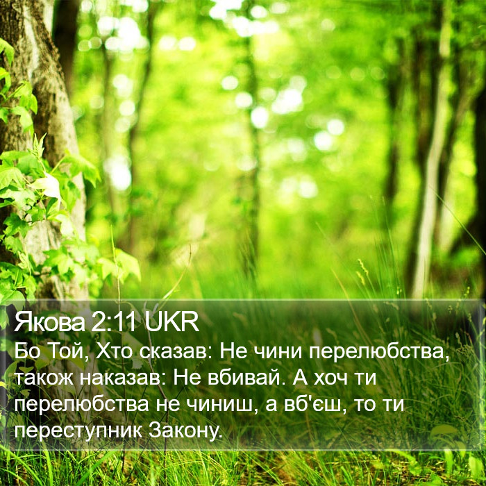 Якова 2:11 UKR Bible Study