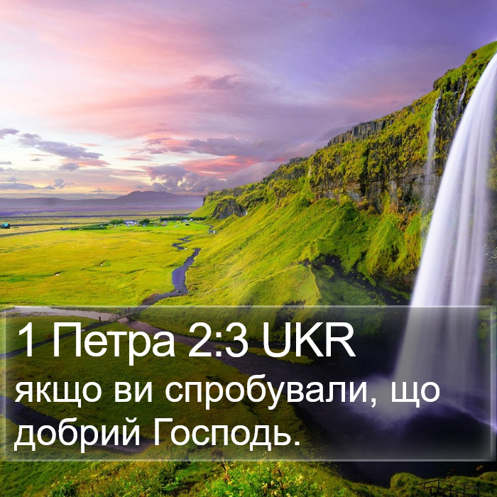 1 Петра 2:3 UKR Bible Study