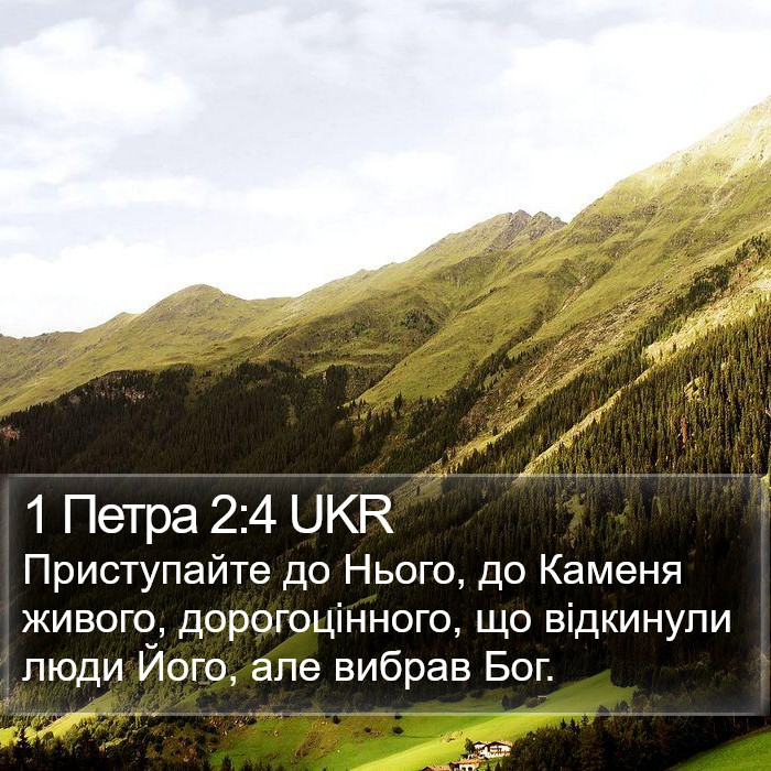 1 Петра 2:4 UKR Bible Study