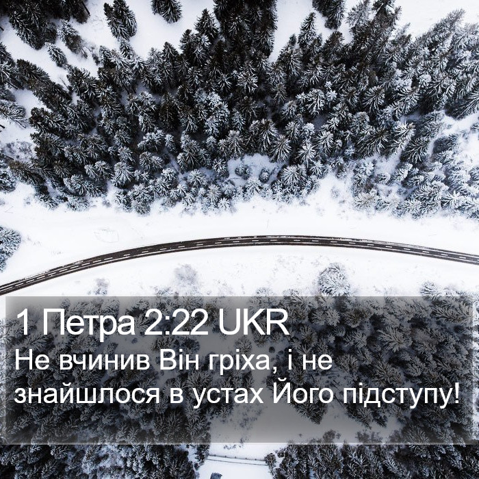 1 Петра 2:22 UKR Bible Study