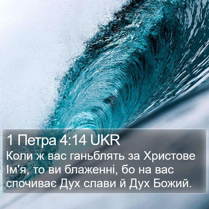 1 Петра 4:14 UKR Bible Study