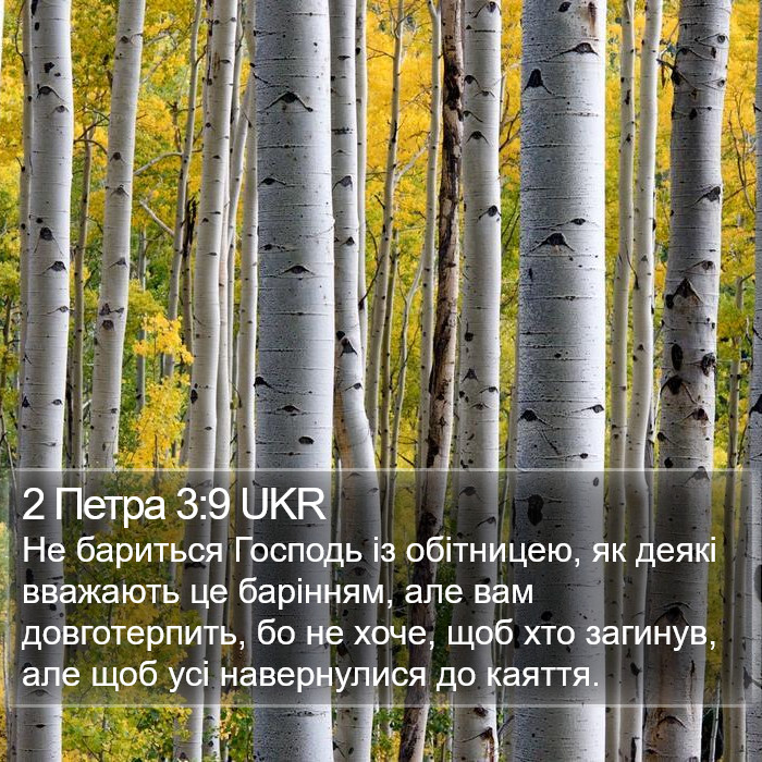 2 Петра 3:9 UKR Bible Study