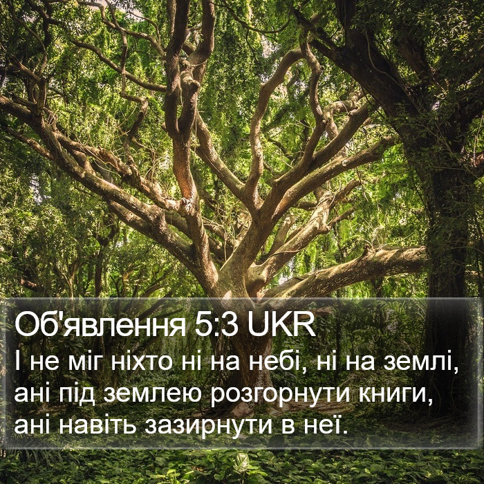 Об'явлення 5:3 UKR Bible Study