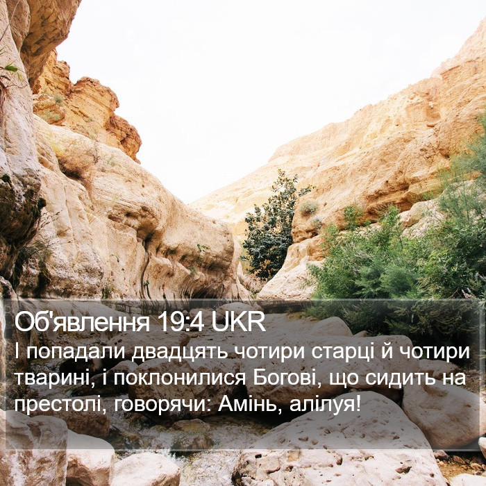 Об'явлення 19:4 UKR Bible Study